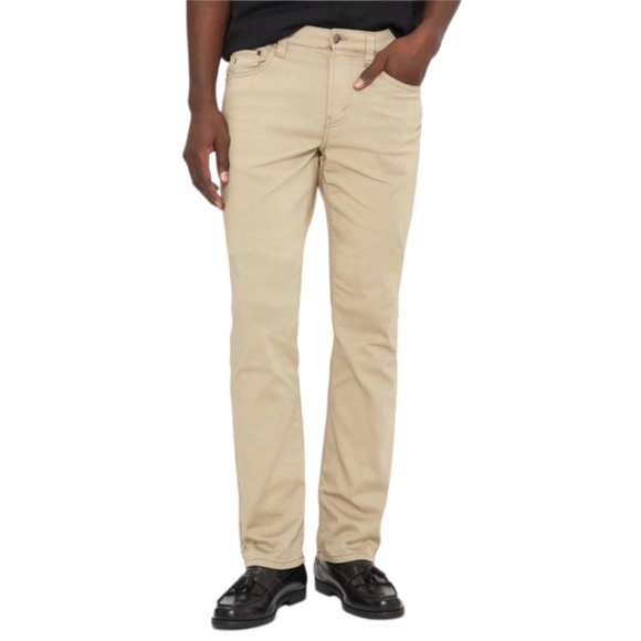 NEW Lois Jeans British Khakis Beige Jimmy Slim Fit Pants Mens Big & Tall Size 44 - Picture 1 of 10
